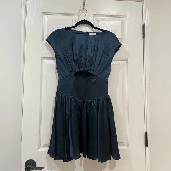 acler blue pleated dress HOLLINSHILL MAXI DRESS main image 1